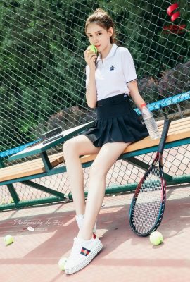 (TouTiao headline goddess) 2019.07.13 Sharon, I am a beautiful tennis girl (22P)