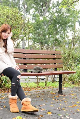(Model outdoor shooting) Taiwanese beauty model-Xiaomi Kate stockings and beautiful legs outdoor shooting (71P)
