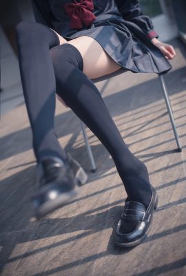 (Field of Wind)_NO.120_Ultra short sexy uniform black stockings long legs 2_Photo album (45P) (39P)
