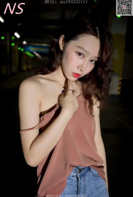 (NS) The girl with beautiful legs in stockings and beautiful legs in Xiao Zhuyin's underground garage from Nas Photography (48P)