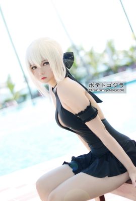 Potato Godzilla – Saber Alter Swimsuit