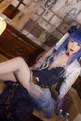 “Azur Lane” Ibuki Cheongsam Beautiful Legs Cosplay (CN: The ice cream is a bit saltykkkk) (9P)