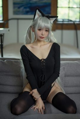 Sakurajima Aoichi Black Cat Sweater Jumpsuit (57P)