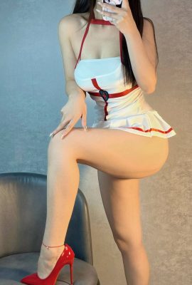 (Online Collection Series) Welfare Princess Sakura Sakura “White Silk Nurse” VIP Welfare Post (51P)