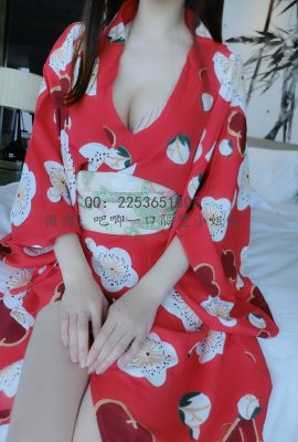 (The girl next door) Travel photo of drunken red cheongsam) (46P)