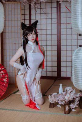 Nisa Dog's Family Blue Atago Cheongsam