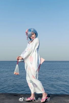 Re: Life in a Different World from Zero Rem Yukata @AKA_fu Yaya (9P)