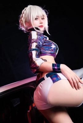 “Fate” Black gun idiot Altria's sexy butt racing girl Cos beautiful picture (CN: Qianqianjiang w) (10P)