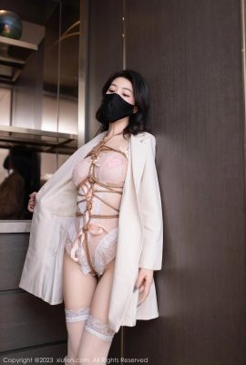 The sexy beauty Xiong Xiaonuo is tied up without etting to expose her butt. She spreads her long legs to seduce everyone (48P)