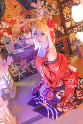 FGO Nero Claudius Kimono@Milk Tea Instant Noodles Set-Eclipse Garden (9P)