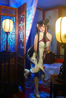 Xia Ningning-Onmyoji Mobile Game COS Cheongsam Twilight Scene Xiefang Palace, eous Years