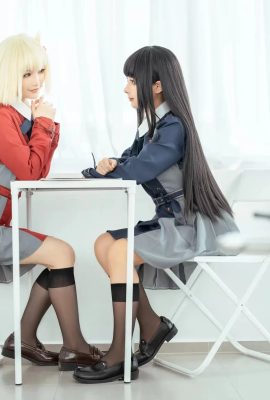 Chunmomo (蠢沫沫) and Taoliangzhai cosplay Chisato and Takina – Lycoris Recoil (58P)