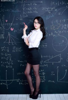 (Korean model beautiful legs series) Long-legged beauty model Soi sexy teacher black stockings and beautiful legs (23P)