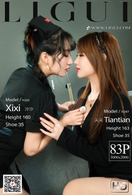 (Ligui Beauty Cab Series) 2021.03.12 “Twin Flowers-Super Care” Xixi & Tiantian (84P)