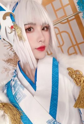 Azur Lane Kaga White Fox He Zheng @Hollyhock Meow Meow Meow (9P)