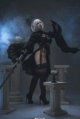 NieR: Automata 2B (white): @你里松_, 2B (black): @Zyra秋(9P)