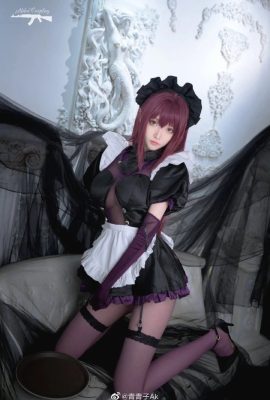 FGO Scathach cos master craftsman fan maid cn Qing Qingzi Ak (9P)