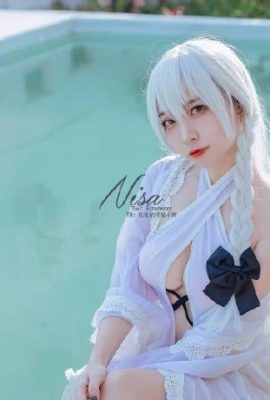 Azur Lane Hermione swimsuit cos pure white leisurely holiday cn Erzuo (9P)