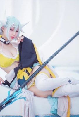 FGO Qingji swimsuit cos, beautiful watersuit cn Zhou Ji is a cute bunny (9P)