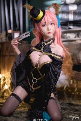 Fate/grandorder Dark Magician Tamamo Mae cos CN Ao Aoko Ak (9P)