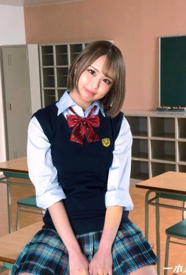 (Kashino Ana) Unexpectedly, short-haired JK hottie likes the pleasure of oral pration in school (20P)