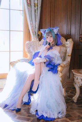 Azur Lane Cheshire wedding dress cos, the beautiful shy and charming cn Shiina Yu (10P)