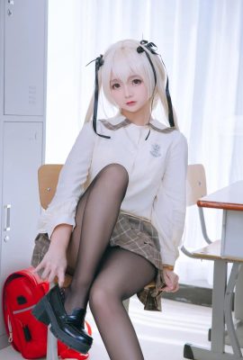 Kasugano Qiong cos Qiongmei jk uniform underwear photo cn Shiina Yu (12P)