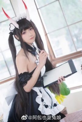 Can Azur Lane cosplay as a maid and need less ice? cn Abao is also a rabbit girl (9P)