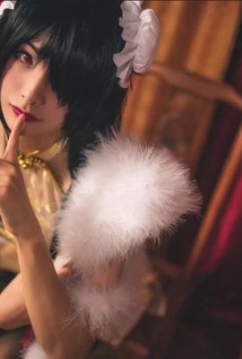 “Date A Live” Tokisaki Kurumi White New Year Cheongsam COSPLAY (114P)