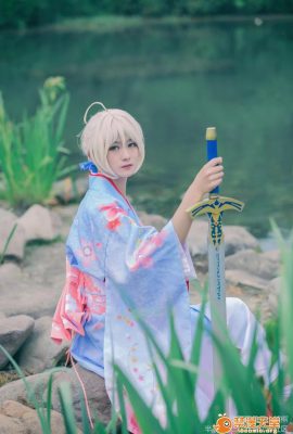 “Fate Stay Night” Saber Qingzhu ver.~My King’s Kimono New Year’s Picture Hanging COSPLAY (67P)