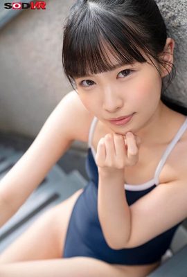 (GIF) Nana Kisaki sneaks out of pool class with her mutually in love, crazy classmate, with wet hair… (15P)