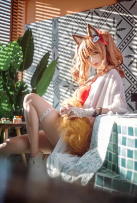 Kudo Shinwu Cosplay Arknights Angelina Xia Hui Swimsuit