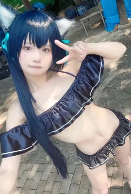 kurumi_cos Serika swimsuit