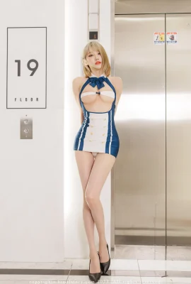 (Taeri) Thin white long legs + tight chest hot photos (40P)