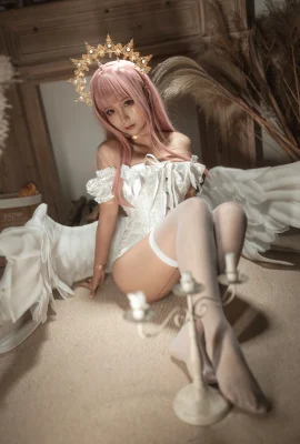 Cosplay Stupid Momo Chunmomo Momo True Love Version Angel Version-Holy Angel